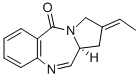 (2Z)-2-亚乙基-1,2,3,11A-四氢-5H-吡咯并[2,1-C][1,4]苯并二氮卓-5-酮 结构式