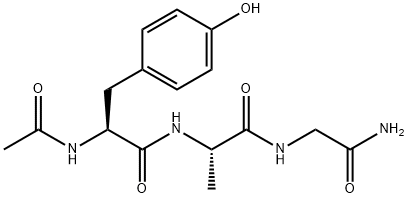 Glycinamide, N-acetyl-L-tyrosylglycyl- 结构式