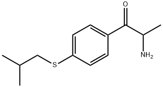 1-Propanone,  2-amino-1-[4-[(2-methylpropyl)thio]phenyl]- 结构式