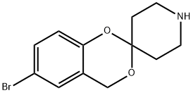 6-溴-4H-螺[苯并[D][1,3]二噁英-2,4-哌啶] 结构式