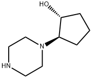 (1R,2R)-2-(1-哌嗪)环戊醇 结构式