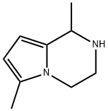 1,6-二甲基-1,2,3,4-四氢吡咯并[1,2-A]吡嗪 结构式