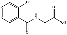 2-[(2-溴苯基)甲酰胺]乙酸 结构式