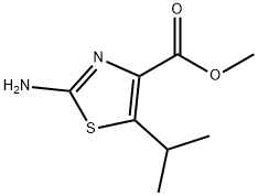 2-氨基-5-异丙基-1,3-噻唑-4-羧酸甲基酯 结构式