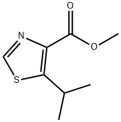 5-异丙基噻唑-4-羧酸甲酯 结构式