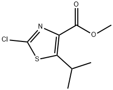 2-氯-5-异丙基噻唑-4-羧酸甲酯 结构式