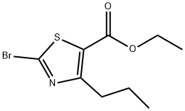 5-Thiazolecarboxylicacid,2-bromo-4-propyl-,ethylester(9CI) 结构式