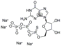 GUANOSINE-5'-O-(1-THIOTRIPHOSPHATE), RP-ISOMER SODIUM SALT 结构式