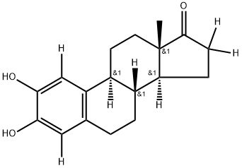 2-羟基雌酚酮-D4 结构式