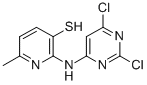 2-(2,4-Dichloropyrimidin-6-ylamino)-6-methyl-1H-pyridinium-3-thiolate 结构式