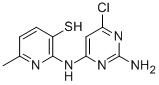 3-Pyridinethiol, 2-((2-amino-4-chloro-6-pyrimidinyl)amino)-6-methyl- 结构式