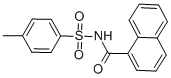 4-METHYL-N-(NAPHTHALENE-1-CARBONYL)-BENZENESULFONAMIDE 结构式