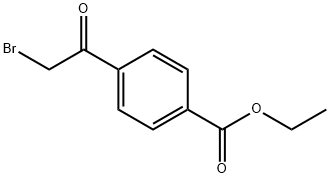 4-(2-溴乙酰基)苯甲酸乙酯 结构式