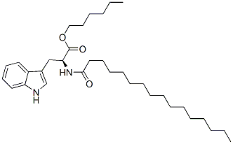 N-palmitoyltryptophan n-hexyl ester 结构式