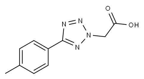 (5-对-甲苯基-四唑-2-基)-乙酸 结构式