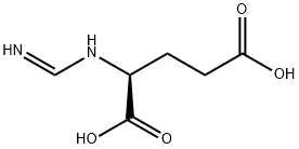 N-亚胺代甲酰基-L-谷氨酸 结构式