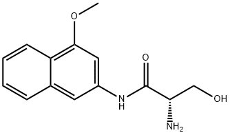 L-SERINE 4-METHOXY-BETA-NAPHTHYLAMIDE 结构式