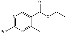 2-氨基-4-甲基嘧啶-5-羧酸乙酯 结构式