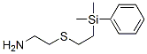 ((2-dimethylphenylsilyl)ethylthio)ethylamine 结构式