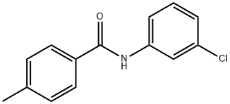 N-(3-氯苯基)-4-甲基苯甲酰胺 结构式