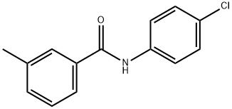 N-(4-氯苯基)-3-甲基苯甲酰胺 结构式