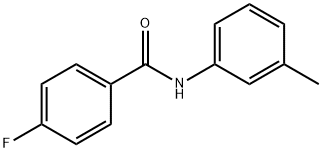 4-氟-N-(3-甲基苯基)苯甲酰胺 结构式