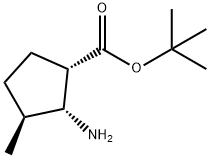 Cyclopentanecarboxylic acid, 2-amino-3-methyl-, 1,1-dimethylethyl ester, (1S,2R,3S)- (9CI) 结构式