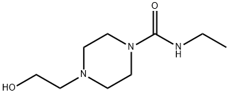 4-(2-羟基乙基)-N-乙基-哌嗪-1-羧胺 结构式
