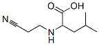 Pentanoic acid, 2-(2-cyanoethylamino)-4-methyl- 结构式