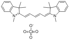 1,1',3,3,3',3'-六甲基吲哚二碳菁高氯酸盐 结构式