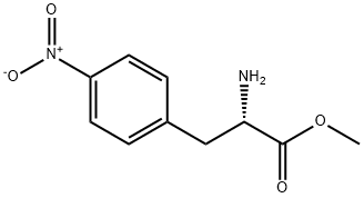 (S)-2-氨基-3-(4-硝基苯基)丙酸甲酯 结构式