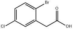 2-溴-5-氯苯乙酸 结构式