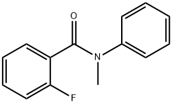 2-氟-N-甲基-N-苯基苯甲酰胺 结构式