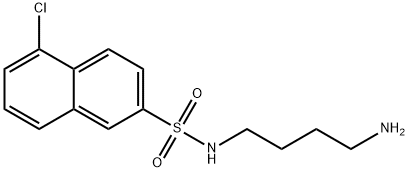 N-(4-aminobutyl)-5-chloro-2-naphthalenesulfonamide 结构式