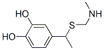 1,2-Benzenediol, 4-[1-[[(methylamino)methyl]thio]ethyl]- (9CI) 结构式