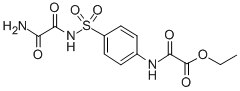 ((4-(((Aminoacetyl)amino)sulfonyl)phenyl)amino)oxoacetic acid ethyl es ter 结构式