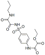 ethyl [4-[(propylcarbamoylformyl)sulfamoyl]phenyl]carbamoylformate 结构式