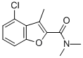 2-Benzofurancarboxamide, 4-chloro-N,N,3-trimethyl- 结构式