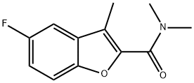 5-Fluoro-N,N,3-trimethyl-2-benzofurancarboxamide 结构式