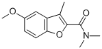 2-Benzofurancarboxamide, 5-methoxy-N,N,3-trimethyl- 结构式