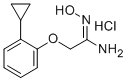 Ethanimidamide, 2-(2-cyclopropylphenoxy)-N-hydroxy-, monohydrochloride 结构式