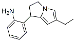 Benzenamine, 2-(6-ethyl-2,3-dihydro-1H-pyrrolizin-1-yl)- (9CI) 结构式