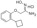 2-(2-Cyclobutylphenoxy)-N-hydroxyethanimidamide monohydrochloride 结构式