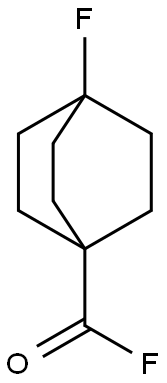 Bicyclo[2.2.2]octane-1-carbonyl fluoride, 4-fluoro- (9CI) 结构式