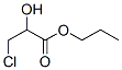 Propanoic  acid,  3-chloro-2-hydroxy-,  propyl  ester 结构式