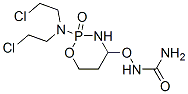 Urea, ((2-(bis(2-chloroethyl)amino)tetrahydro-2H-1,3,2-oxazaphosphorin -4-yl)oxy)-, P-oxide 结构式