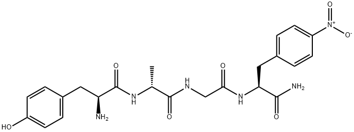 tyrosyl-alanyl-glycyl-nitrophenylalanylamide 结构式