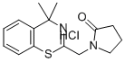 1-((4,4-Dimethyl-4H-1,3-benzothiazin-2-yl)methyl)-2-pyrrolidinone hydr ochloride 结构式