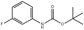 1-N-BOC-3-氟苯胺 结构式