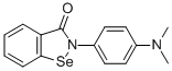 1,2-Benzisoselenazol-3(2H)-one, 2-(4-(dimethylamino)phenyl)- 结构式